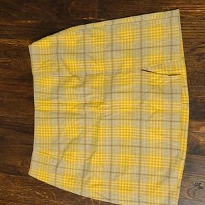 Plaid mini skirt